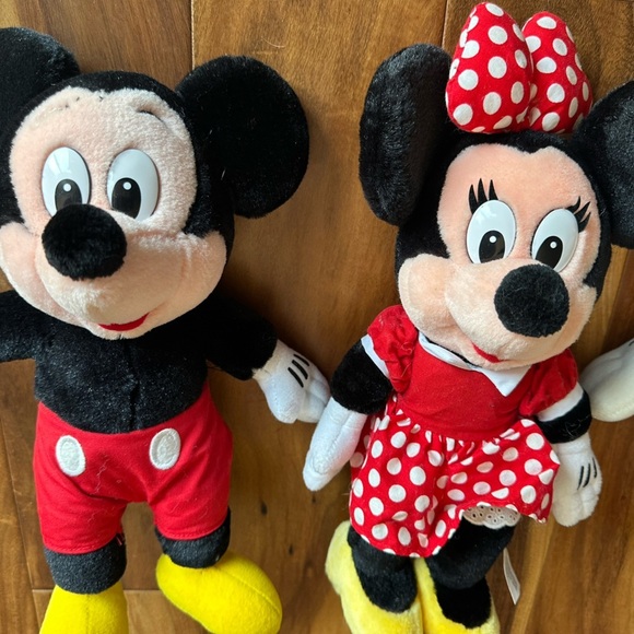 Set of Disney Parks Mickey, Minnie and Goofy Medium Size Plushes - Picture 2 of 5